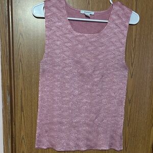 Dress Barn Pink Textured Tank Top